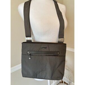 Baggallini Womens Gray Nylon Crossbody Purse